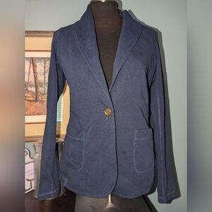 Lilly Pulitzer knit blazer, navy blue, size medium